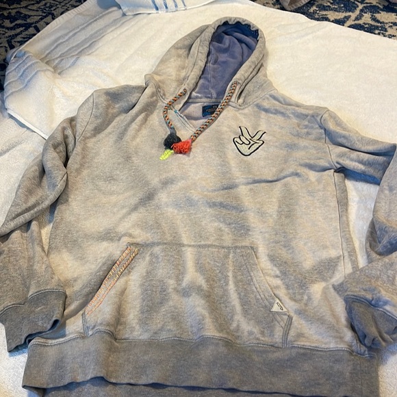 Scotch and soda sweat shirt hoodie size . Grey, unsure of size most likely a L. - Picture 1 of 3